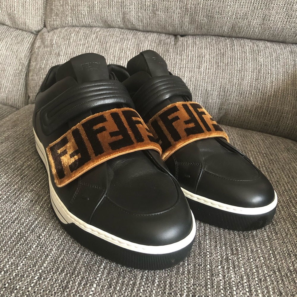 Fendi Velcro Strap Sneakers (Brand New)